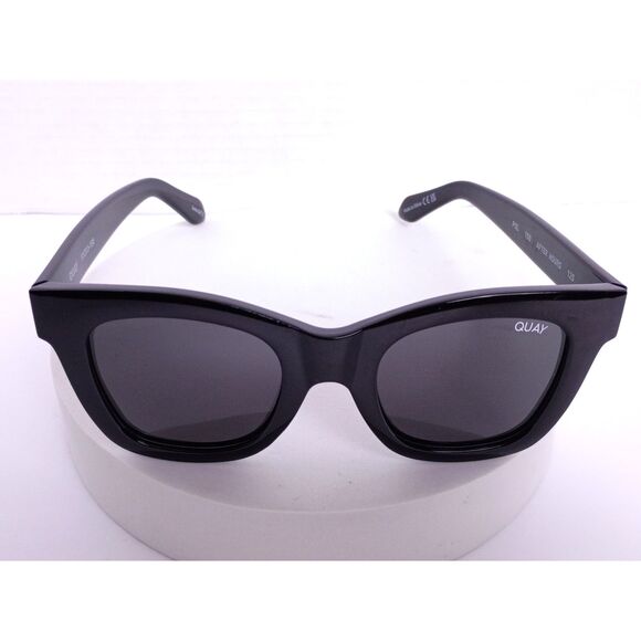 QUAY After Hours 51-23-150 Matte Black Smoke Lens Polarized Square Sunglasses - Picture 3 of 15